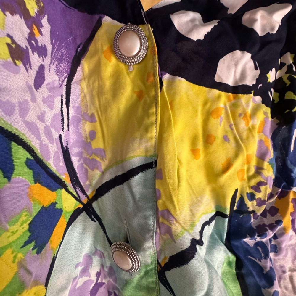 Colorful Abstract Button-Up Shirt - Picture 3 of 7